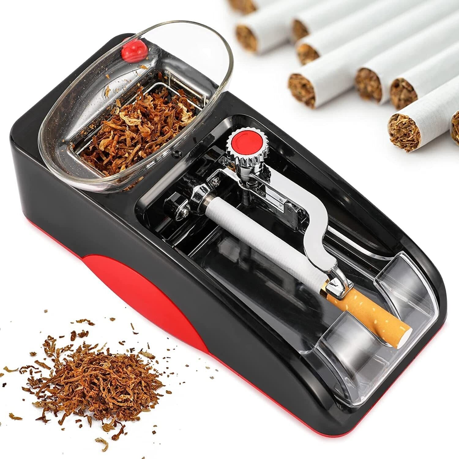 Cigarette Automatic Machine Tobacco Rolling Maker Roller Electric Injector Tube