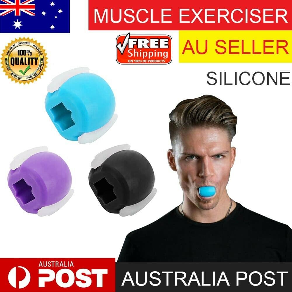 Facial Exerciser Exercise Ballneck Toner3-stage Mandibular Exerciser Jaw Trainer  Purple