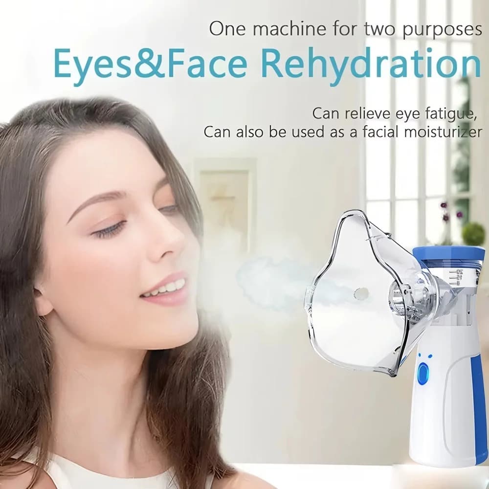 Portable Facial Steamer With Nano-ionic Mist, Facial Spray, Facial Steamer, Nebulizer, Beauty Humidifier, Handheld Device For Moisturizing Eyes And Face.
