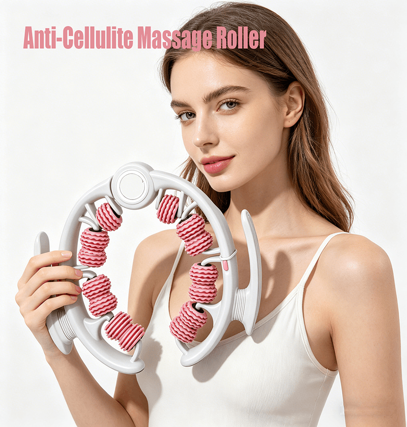 Anti-Cellulite Massage Roller Lymphatic Drainage Deep Tissue Fascia Blaster Muscle Roller For Legs Buttocks Body Sculpting Skin Smoothing Massage Tool